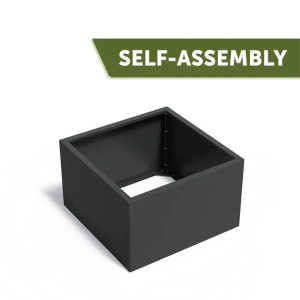 Plantenbak Carrez Connect zonder bodem gecoat staal 100x100x60 cm