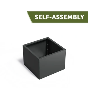 Plantenbak Carrez Connect zonder bodem gecoat staal 80x80x60 cm