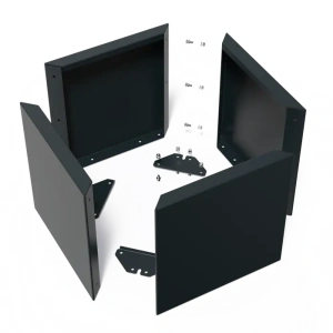 Plantenbak Carrez Connect zonder bodem gecoat staal 60x60x60 cm