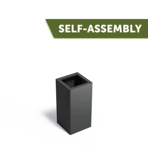 Plantenbak Carrez Connect zonder bodem gecoat staal 40x40x80 cm