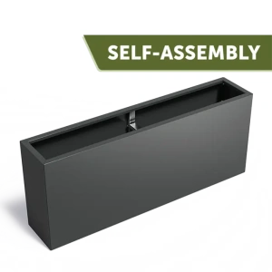 Plantenbak Carrez Connect zonder bodem gecoat staal 200x40x80 cm