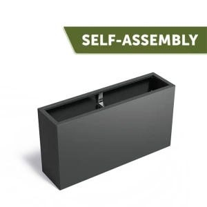 Plantenbak Carrez Connect zonder bodem gecoat staal 150x40x80 cm