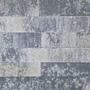 Linia Palissade 60x10x10 cm Strak Grijs/Antraciet gemeleerd
