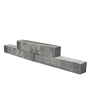 Linia Palissade 60x10x10 cm Strak Grijs/Antraciet gemeleerd