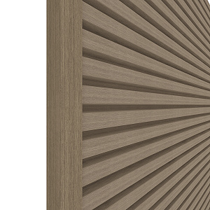 NewTechWood aluminium co-extrusie eindprofiel rhombus t.b.v. wandbekleding 5x5x300 cm Antique