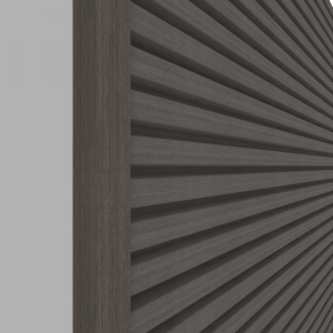 NewTechWood aluminium co-extrusie eindprofiel rhombus t.b.v. wandbekleding 5x5x300 cm Silver Gray