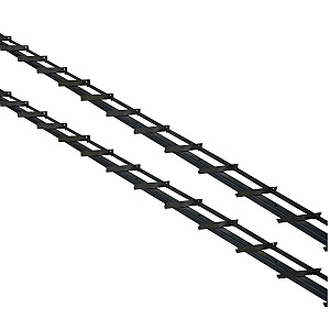 DHZ zwart shutter framewerk 2 stuk RVS rails van 165 cm tbv 14 planken