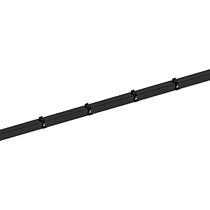 Hillfence metalen hoekpaal, zwart, 6x6x240 cm.