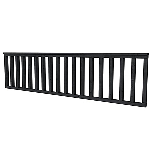 Douglas hekwerk geschaafd zwart geïmpregneerd 278,5x73 cm