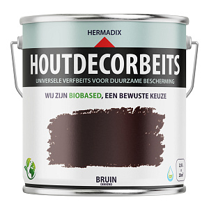 Houtdecorbeits Dekkend Bruin - 2500ml