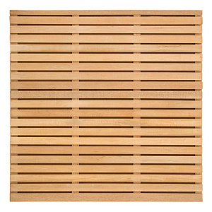 Tuinscherm Prinsenbeek geschaafd onbehandeld bangkiraihout 40-planks 180x180 cm