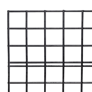 Gaaselement 180x180 cm maaswijdte 10x10 cm zwart