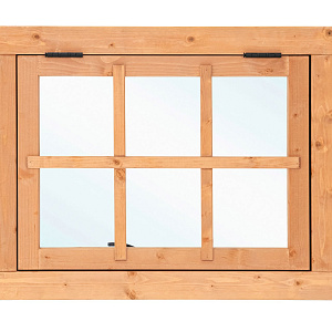 JWOODS Uitzetraam 6-ruits 90(b)x70(H) cm buitenmaat