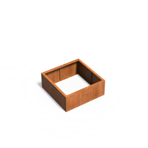 Plantenbak Carrez zonder bodem cortenstaal 100x100x40 cm
