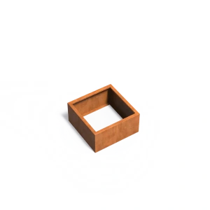 Plantenbak Carrez zonder bodem cortenstaal 80x80x40 cm