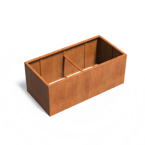 Plantenbak Carrez zonder bodem cortenstaal 200x100x80 cm