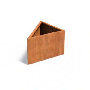 Plantenbak Triangle cortenstaal 100x100x60 cm