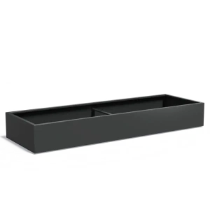 Plantenbak Carrez met bodem aluminium 300x100x40 cm