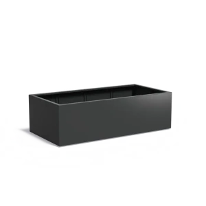 Plantenbak Carrez met bodem aluminium 200x100x60 cm