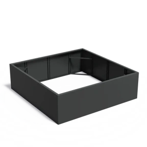 Plantenbak Carrez zonder bodem aluminium 200x200x60 cm