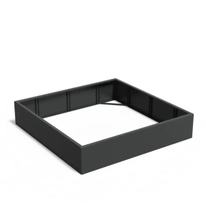 Plantenbak Carrez zonder bodem aluminium 200x200x40 cm