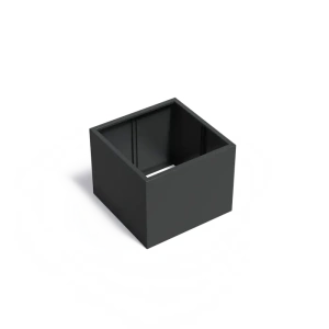 Plantenbak Carrez zonder bodem aluminium 100x100x80 cm