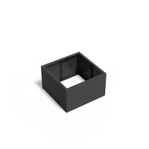 Plantenbak Carrez zonder bodem aluminium 100x100x60 cm