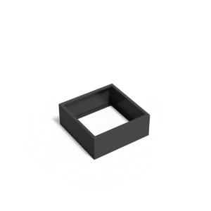 Plantenbak Carrez zonder bodem aluminium 100x100x40 cm