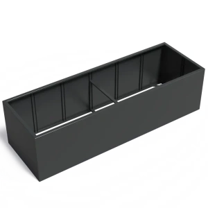 Plantenbak Carrez zonder bodem aluminium 300x100x80 cm