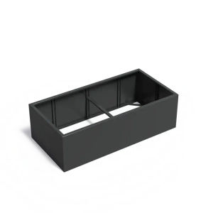 Plantenbak Carrez zonder bodem aluminium 200x100x60 cm