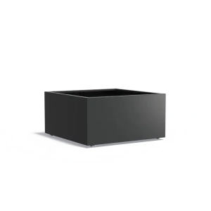 Plantenbak Carrez met wielen aluminium 120x120x60 cm