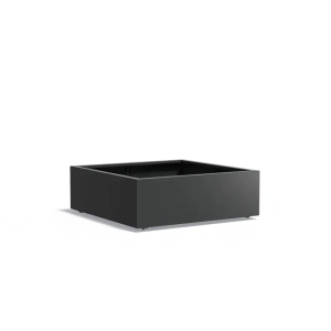 Plantenbak Carrez met wielen aluminium 120x120x40 cm