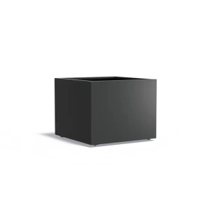 Plantenbak Carrez met wielen aluminium 100x100x80 cm