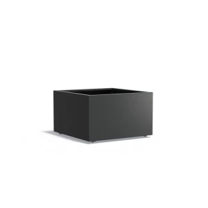 Plantenbak Carrez met wielen aluminium 100x100x60 cm