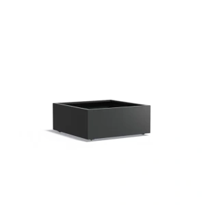 Plantenbak Carrez met wielen aluminium 100x100x40 cm