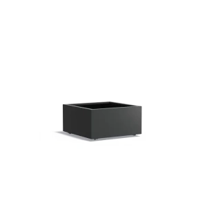 Plantenbak Carrez met wielen aluminium 80x80x40 cm