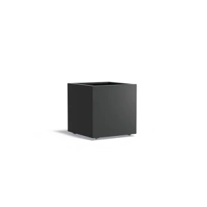 Plantenbak Carrez met wielen aluminium 70x70x70 cm