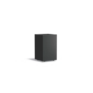 Plantenbak Carrez met wielen aluminium 50x50x80 cm