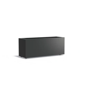 Plantenbak Carrez met wielen aluminium 150x50x60 cm