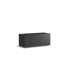 Plantenbak Carrez met wielen aluminium 120x50x50 cm