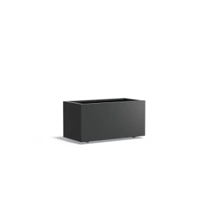 Plantenbak Carrez met wielen aluminium 100x50x50 cm