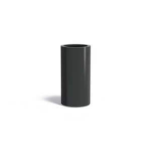 Plantenbak Circum met bodem aluminium Ø50x100 cm