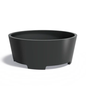 Plantenbak Conic met poten aluminium Ø200x80 cm