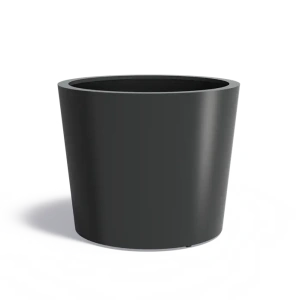 Plantenbak Conic met bodem aluminium Ø120x100 cm