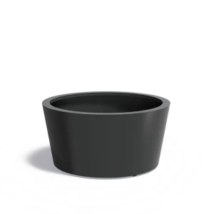 Plantenbak Conic met bodem aluminium Ø120x60 cm