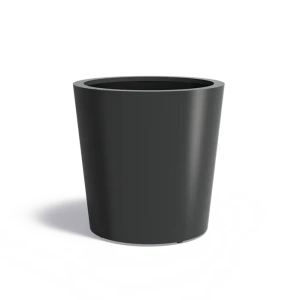 Plantenbak Conic met bodem aluminium Ø100x100 cm