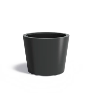 Plantenbak Conic met bodem aluminium Ø100x80 cm