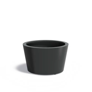 Plantenbak Conic met bodem aluminium Ø100x60 cm