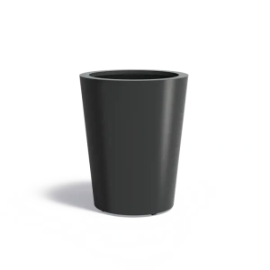 Plantenbak Conic met bodem aluminium Ø80x100 cm