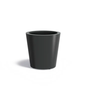Plantenbak Conic met bodem aluminium Ø80x80 cm